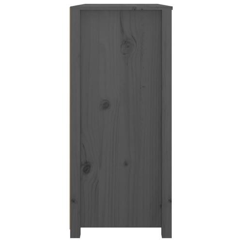 Kommode 100x40x90 cm massivt fyrretræ grå