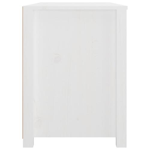 Kommode 100x40x54 cm massivt fyrretræ hvid