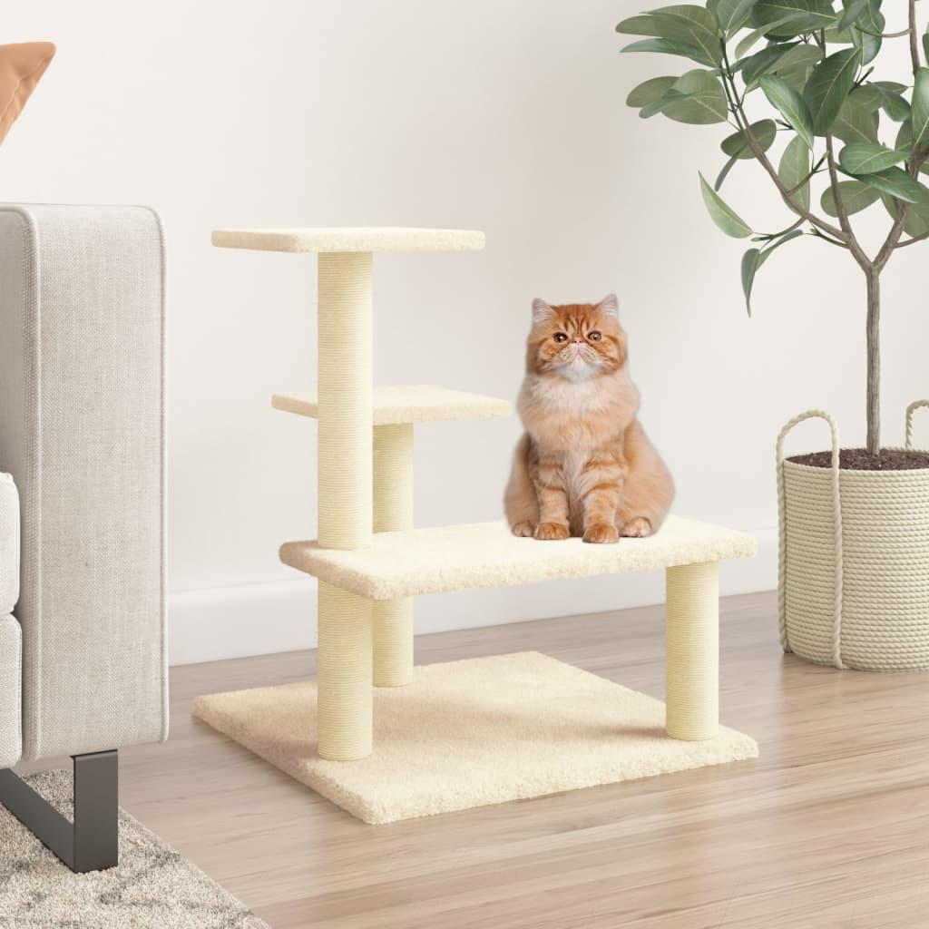Kradsetræ med sisalkradsestolper 61 cm cremefarvet billede