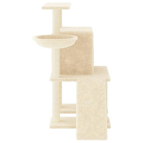 Kradsetræ med sisalkradsestolper 96,5 cm cremefarvet