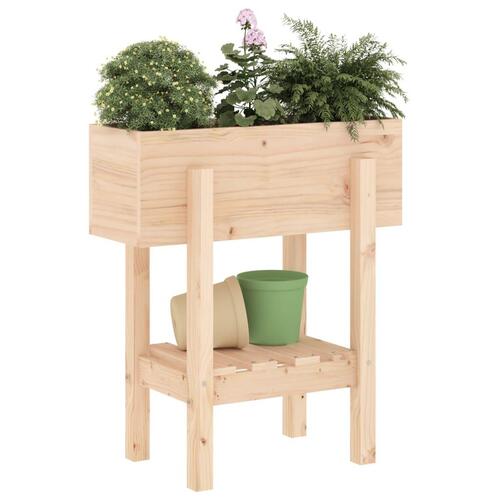 Plantekasse 62x30x69 cm massivt fyrretræ