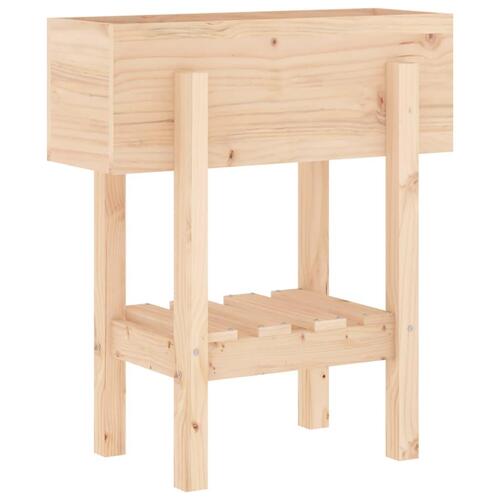 Plantekasse 62x30x69 cm massivt fyrretræ