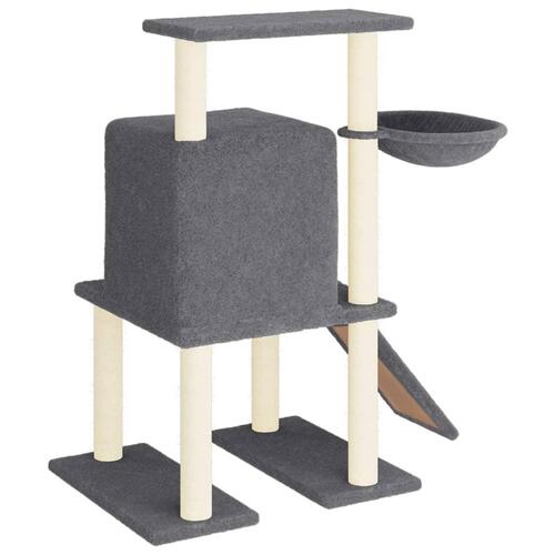 Kradsetræ med sisalkradsestolper 96,5 cm mørkegrå