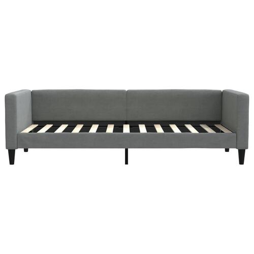Daybed med udtræk 80x200 cm stof mørkegrå