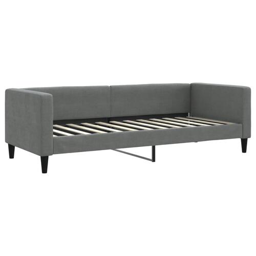 Daybed med udtræk og skuffer 80x200 cm stof mørkegrå