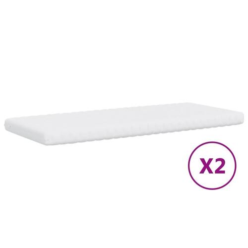 Daybed med udtræk og madras 80x200 cm stof mørkegrå