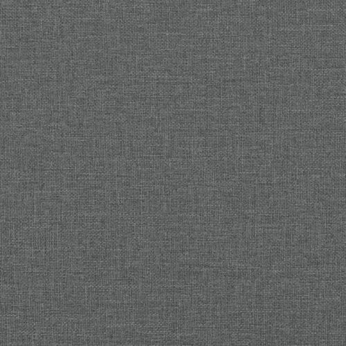 Daybed med udtræk og madras 100x200 cm stof mørkegrå