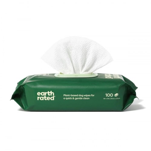Vådservietter til kæledyr Earth Rated uden parfume - 100 stk.