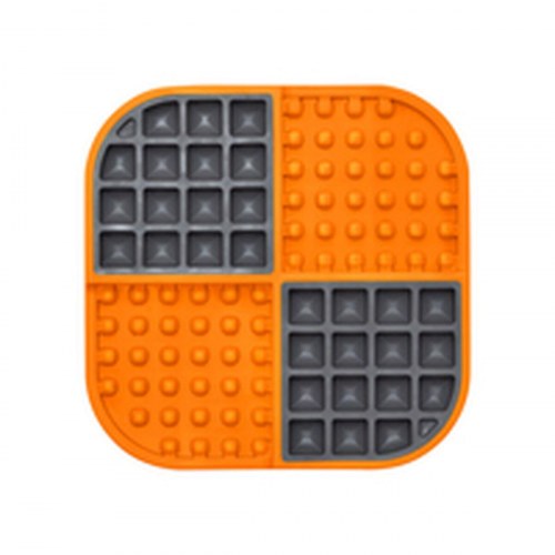 Lickimat Slomo hundefoder-måtte - Orange, polypropylen/TPR