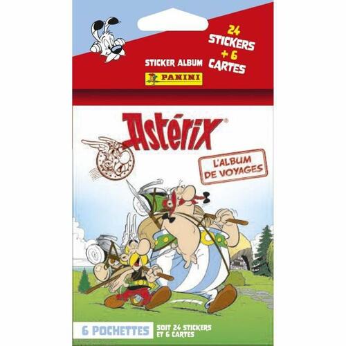 Pakke med klistermærker Panini Astérix - L'Album de Voyages 6 Konvolutter