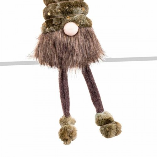 Julepynt Brun Grøn Sand Materiale 15 x 15 x 56 cm