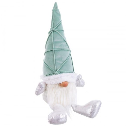 Julepynt Multifarvet Turkisblå Sand Materiale 18 x 13 x 47 cm