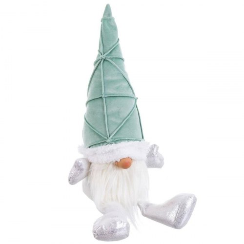 Julepynt Multifarvet Turkisblå Sand Materiale 18 x 13 x 47 cm