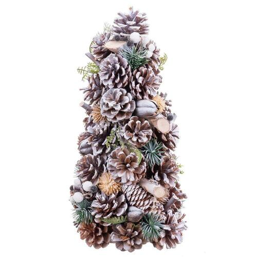 Juletræ Multifarvet Plastik Foam Ananas 18 x 18 x 30 cm