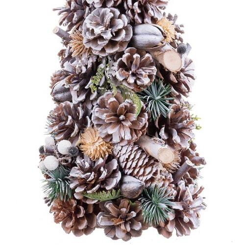 Juletræ Multifarvet Plastik Foam Ananas 18 x 18 x 30 cm
