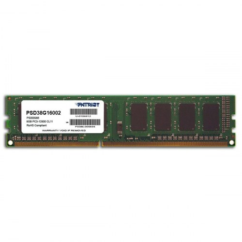 Patriot Memory RAM DDR3 8 GB 1600 MHz PC3-12800 CL11 (1×8 GB)