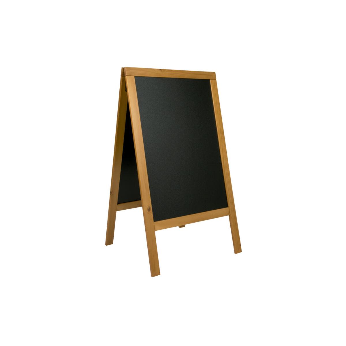 Tavle Securit Staffeli Dobbelt Teak 125 x 69 x 68,5 cm