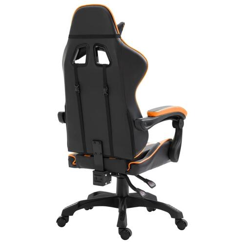 Gamingstol kunstlæder orange