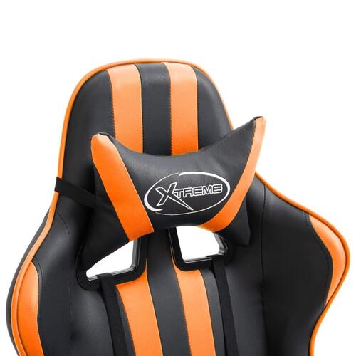 Gamingstol kunstlæder orange