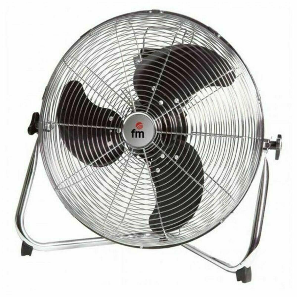 Gulvventilator Grupo FM F-50 Ø 50 cm 200W Sort/Sølvfarvet 200 W (OUTLET B)