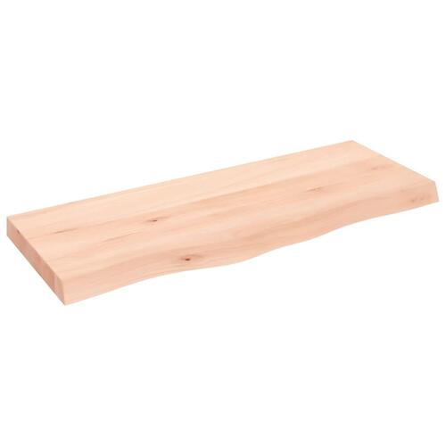 Bordplade 100x40x(2-6) cm ubehandlet massivt egetræ