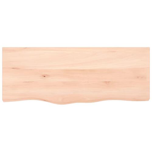 Bordplade 100x40x(2-6) cm ubehandlet massivt egetræ