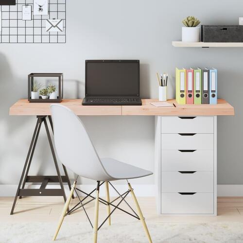 Bordplade 140x50x(2-6) cm ubehandlet massivt egetræ
