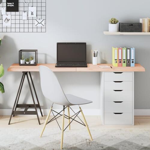 Bordplade 160x40x(2-4) cm ubehandlet massivt egetræ