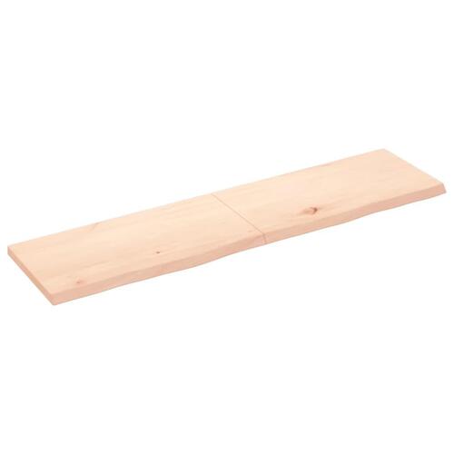 Bordplade 160x40x(2-4) cm ubehandlet massivt egetræ