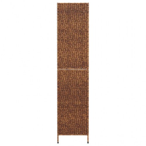 Rumdeler med 5 paneler i vandhyacint - 205 × 180 cm, brun