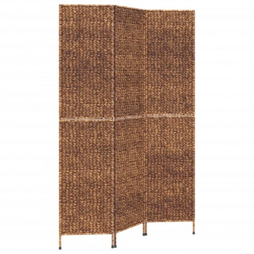 Rumdeler med 3 paneler i vandhyacint - 122 × 180 cm, brun