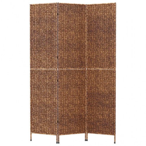 Rumdeler med 3 paneler i vandhyacint - 122 × 180 cm, brun