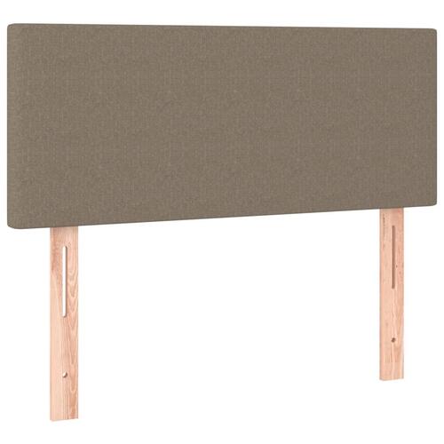 Kontinentalseng med madras 80x200 cm stof gråbrun