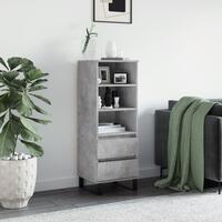 Skab 40x36x110 cm konstrueret træ betongrå
