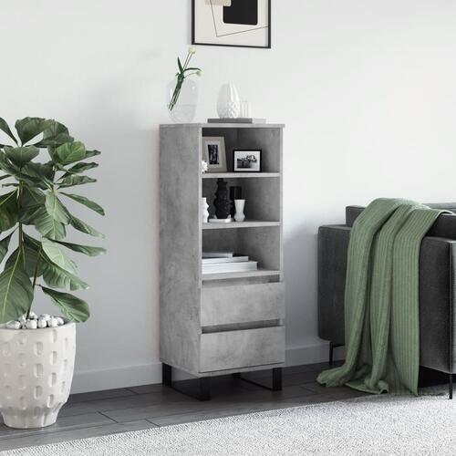 Skab 40x36x110 cm konstrueret træ betongrå