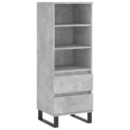 Skab 40x36x110 cm konstrueret træ betongrå