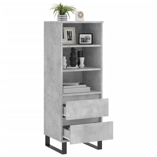 Skab 40x36x110 cm konstrueret træ betongrå