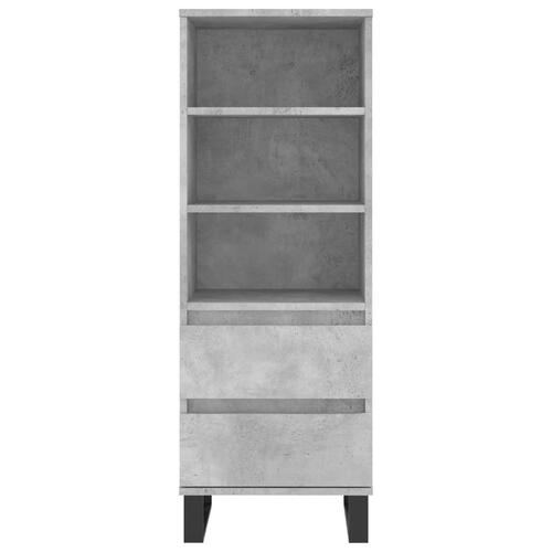 Skab 40x36x110 cm konstrueret træ betongrå