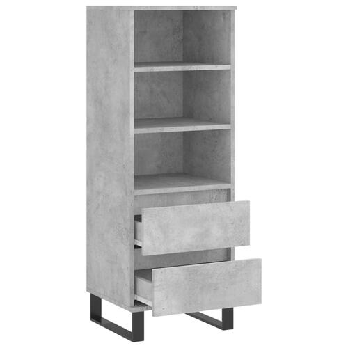 Skab 40x36x110 cm konstrueret træ betongrå