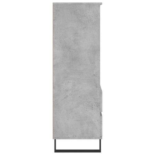 Skab 40x36x110 cm konstrueret træ betongrå