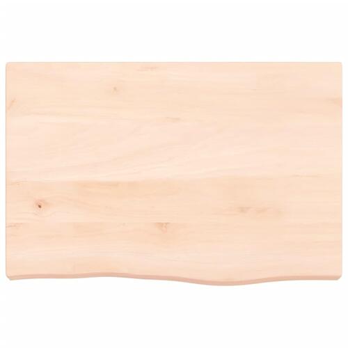 Bordplade 60x40x(2-6) cm ubehandlet massivt egetræ