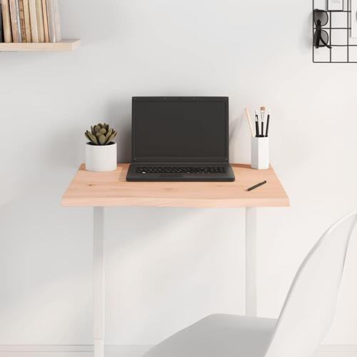Bordplade 60x50x2 cm ubehandlet massivt egetræ