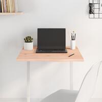 Bordplade 60x60x2 cm ubehandlet massivt egetræ