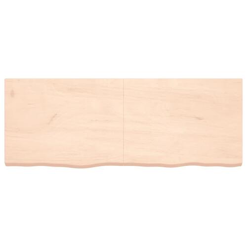 Bordplade 160x60x(2-6) cm ubehandlet massivt egetræ