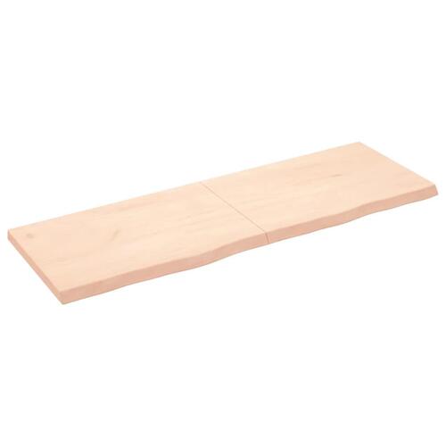Bordplade 180x60x(2-6) cm ubehandlet massivt egetræ