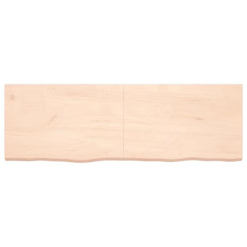 Bordplade 180x60x(2-6) cm ubehandlet massivt egetræ