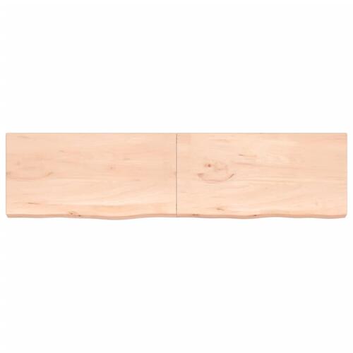 Bordplade 200x50x(2-6) cm ubehandlet massivt egetræ