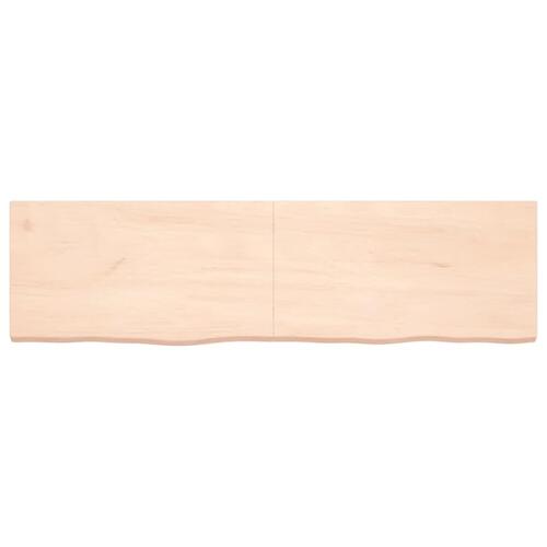 Bordplade 180x50x(2-6) cm ubehandlet massivt egetræ