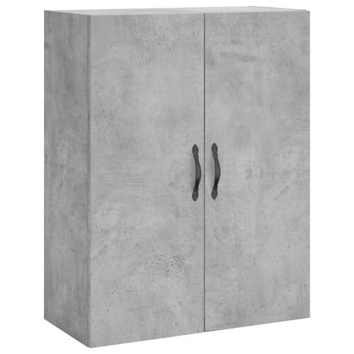 Vægskab 69,5x34x90 cm konstrueret træ betongrå