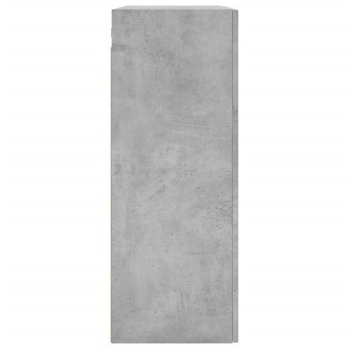 Vægskab 69,5x34x90 cm konstrueret træ betongrå